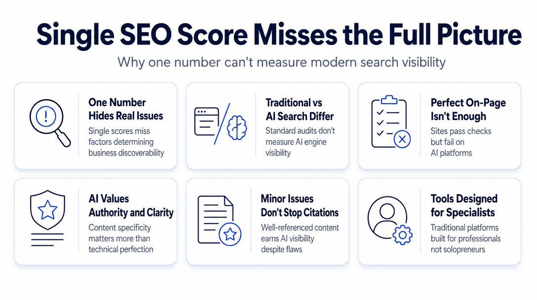 Infographic: Why a Single 'SEO Score' Doesn't Tell the Full Story