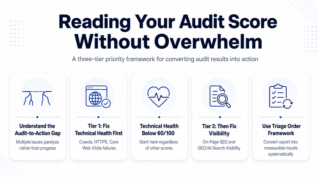 Infographic: How to Read Your Score Without Getting Overwhelmed - The Triage Order