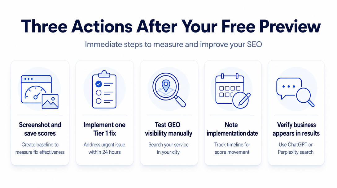 Infographic: Three Things to Do Immediately After Running Your Free Preview