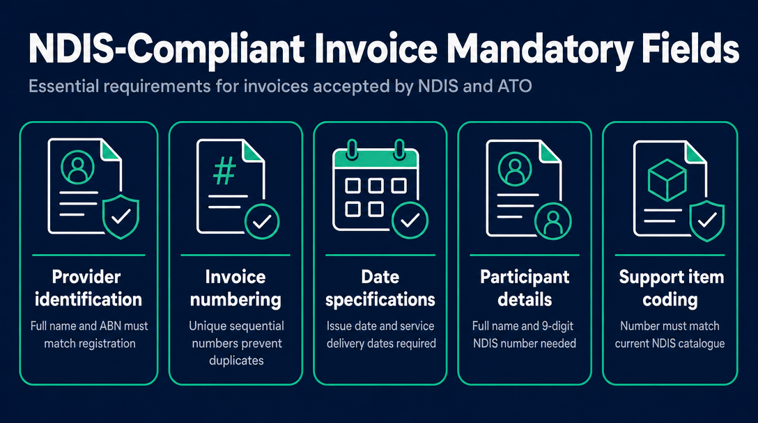 Infographic: What "NDIS-Compliant" Actually Means on an Invoice - The Mandatory Fields