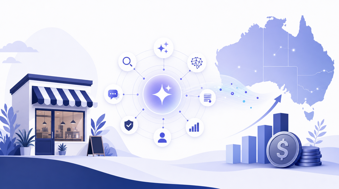 Illustration for the article: Generative Engine Optimisation Services for Small Business: What They Include and What They Cos