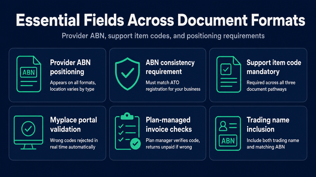 Infographic: Field-by-Field: What Each Document Must Actually Contain