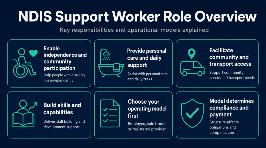 Infographic: What Does an NDIS Support Worker Actually Do?
