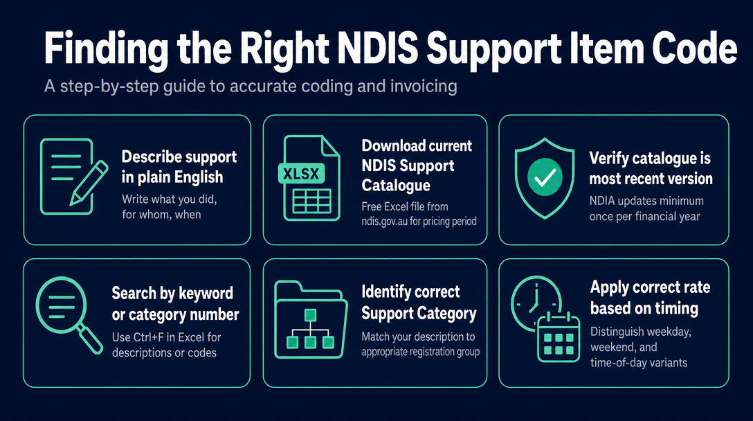 Infographic: Step-by-Step: How to Look Up the Right NDIS Support Item Code