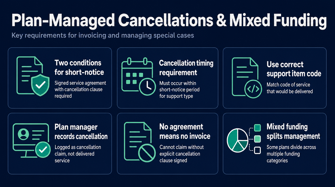 Infographic: Special Cases - Cancellations, Mixed Funding, and Plan Manager Changes