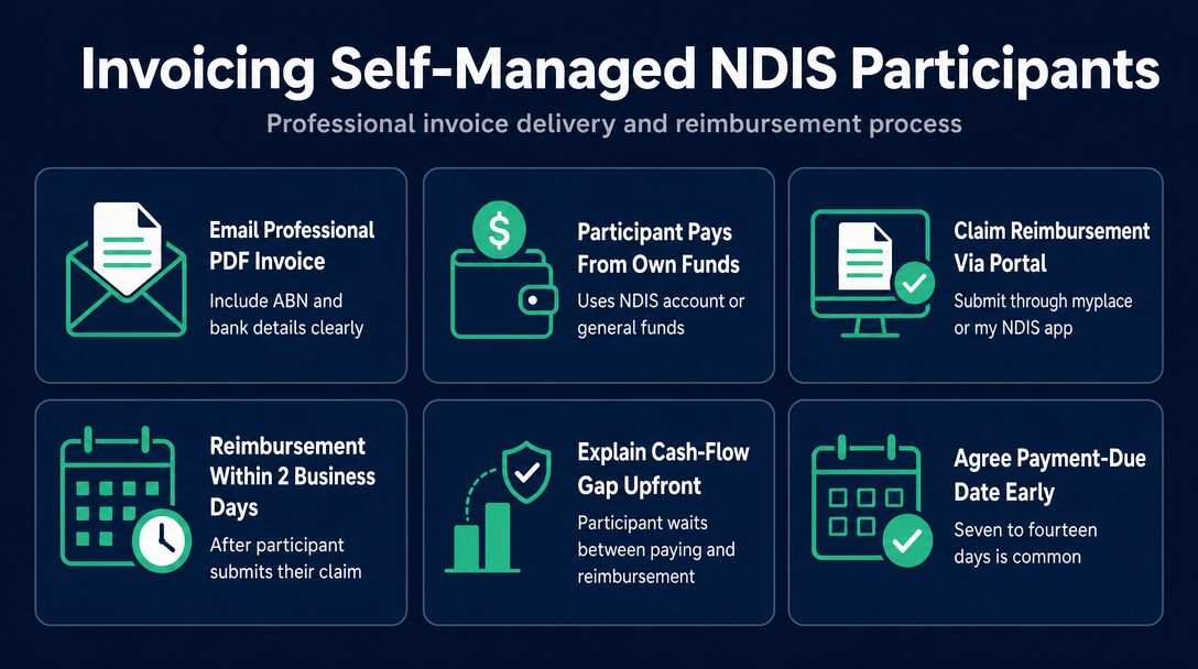 Infographic: How to Send an Invoice to a Self-Managed Participant
