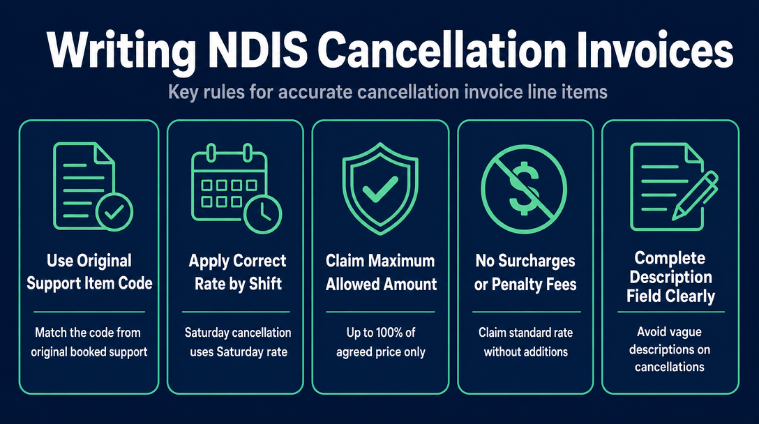 Infographic: How to Write the Cancellation Invoice - Exact Line-Item Wording