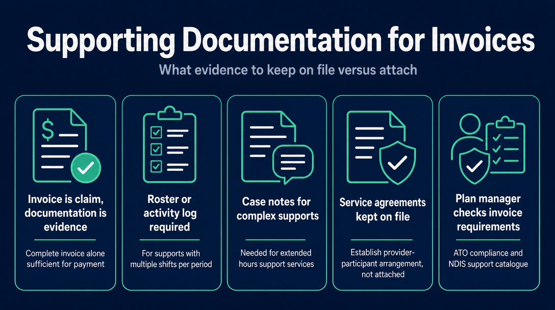 Infographic: What Goes WITH the Invoice - Supporting Documentation