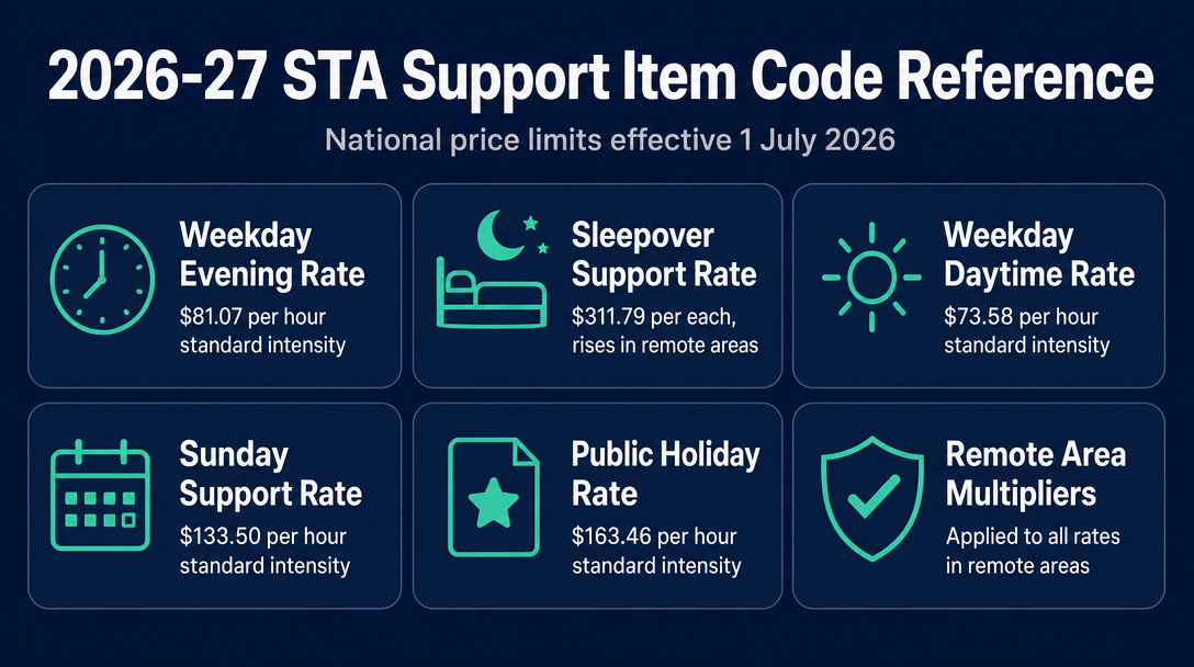 Infographic: The 2026-27 STA Support Item Code Reference