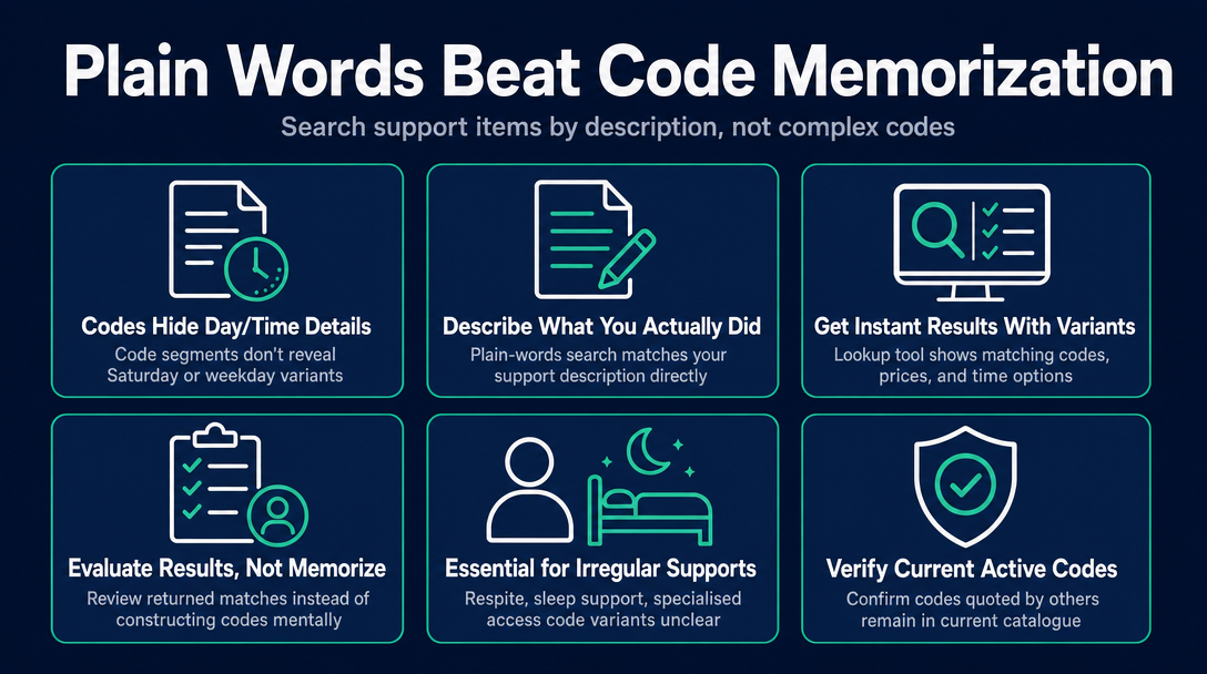 Infographic: Why Searching by Plain Words Works Better Than Memorising Codes