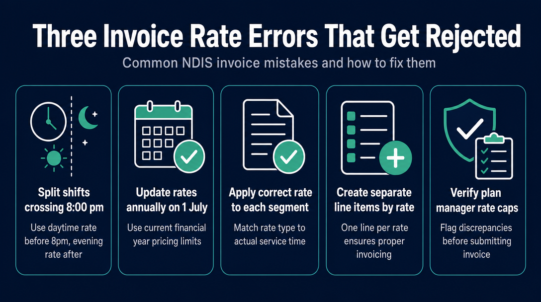 Infographic: Three Invoice Rate Errors That Get Rejected - and How to Avoid Them
