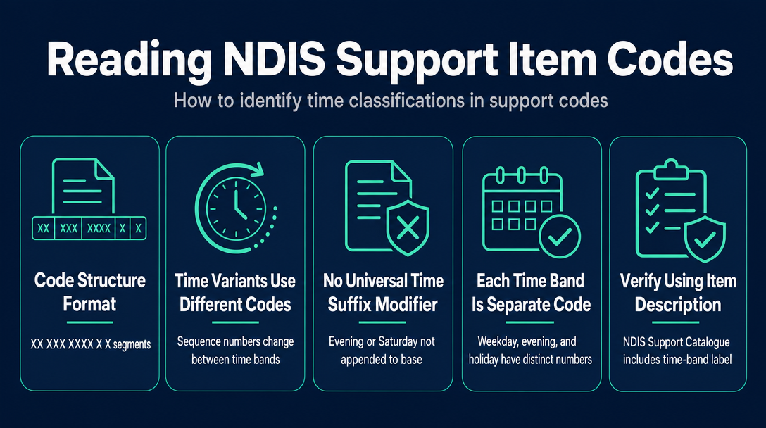 Infographic: How to Read a Support Item Code to Confirm the Time Classification