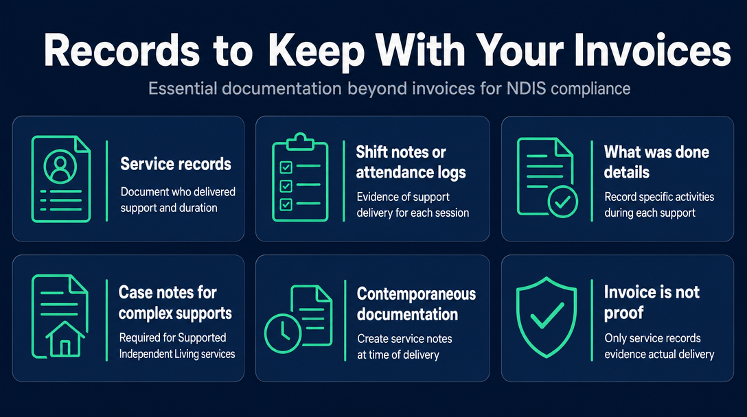 Infographic: Record-Keeping - What to Keep Alongside the Invoice